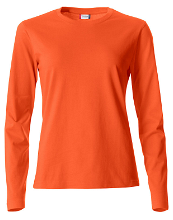 Basic dames T-shirt lange mouw | 100% katoen | 145 g/m2