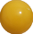 Kunststof bal Ø 16 cm geel