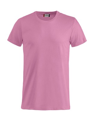 Basic T-shirt helder-roze