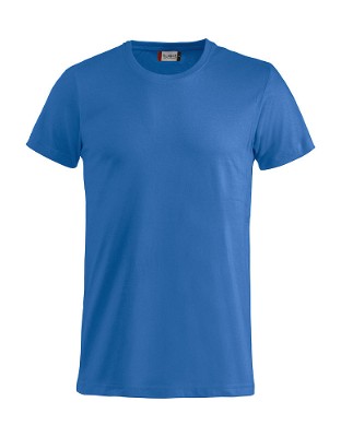 Basic T-shirt kobaltblauw