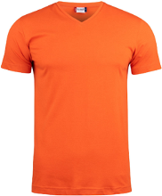 Basic V-hals T-shirt | 100% katoen | 145 g/m2
